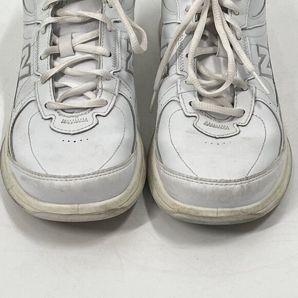 New Balance 557 White Leather Walking Sneakers Sz 9 .5 - Picture 3 of 7